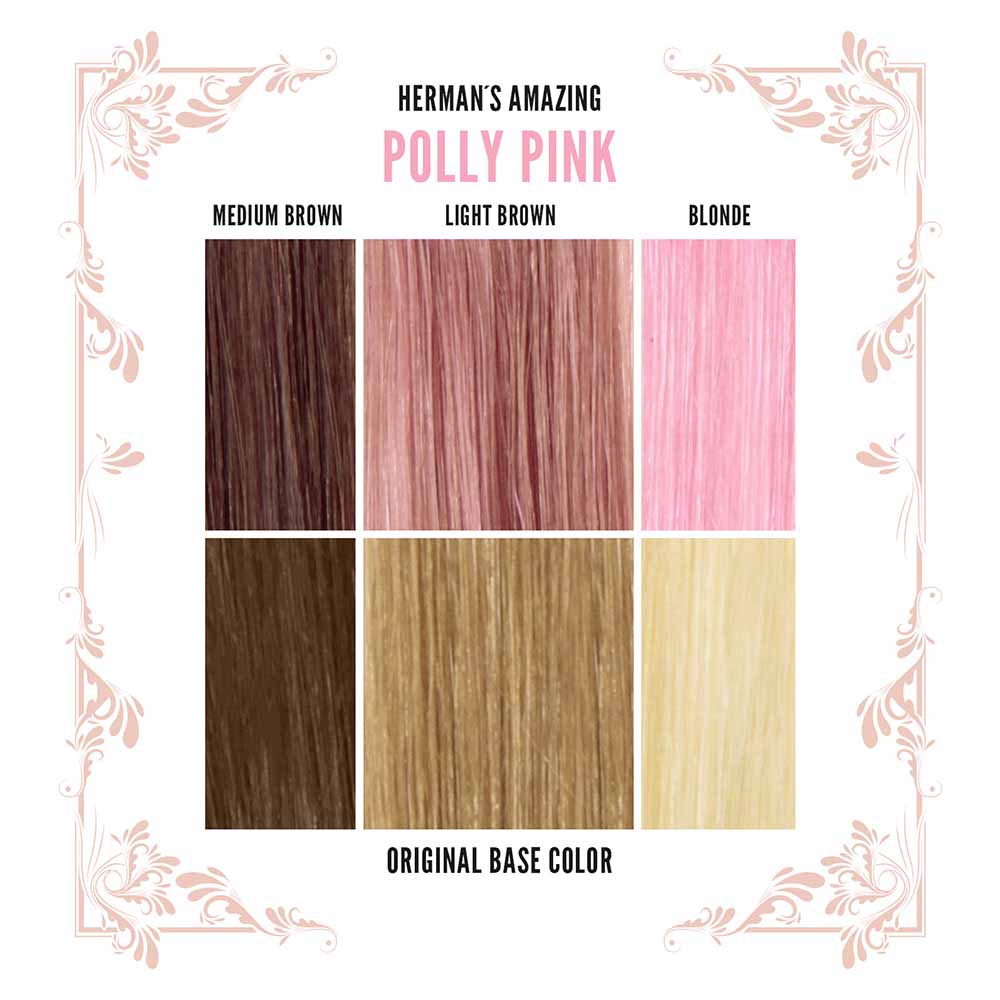 Hermans Amazing Haircolor - Polly Pink UV Coloration semi permanente - Rose